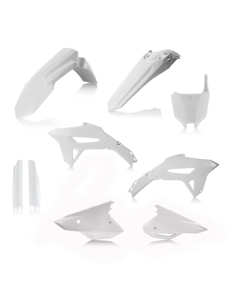 ACERBIS FULL PLASTIC KIT HONDA CRF450 21/24 + CRF250 22/24 - FULL WHITE
