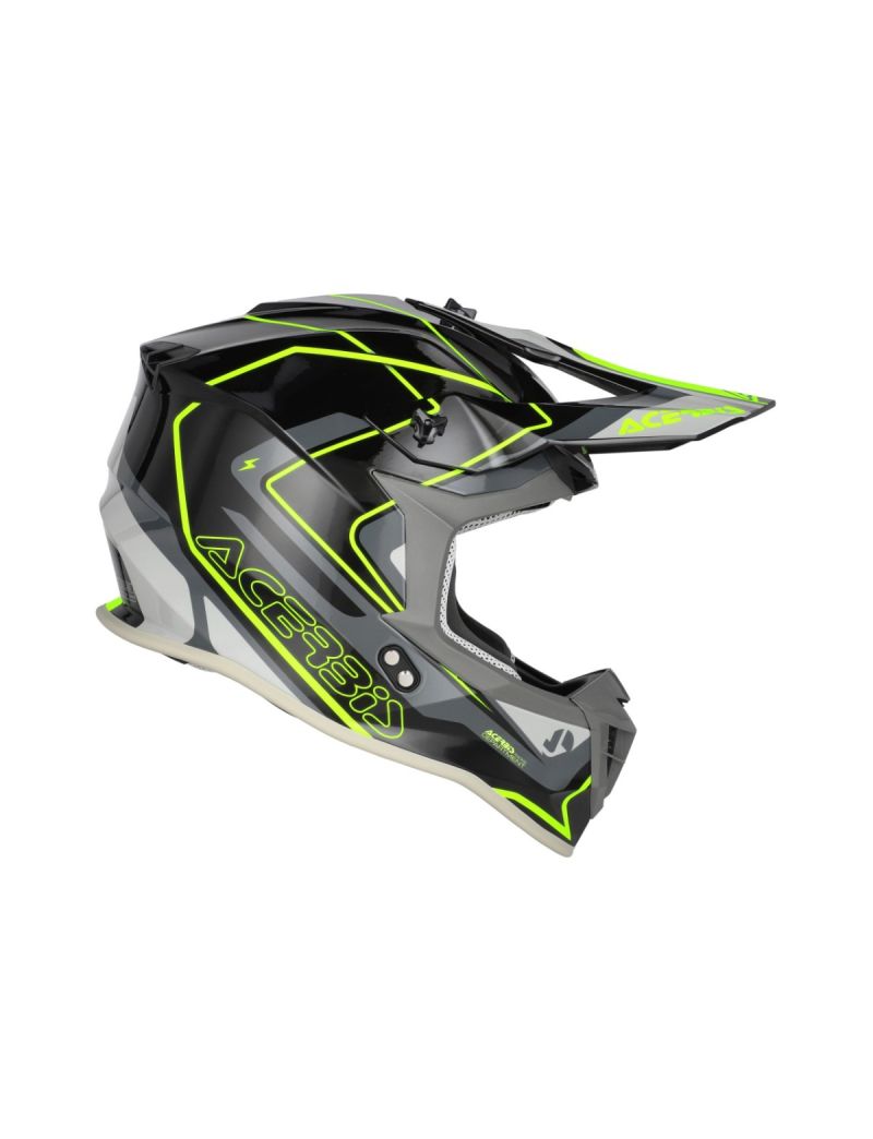 ACERBIS MX HELMET LINEAR 22-06 GRAPHICS - BLACK/YELLOW