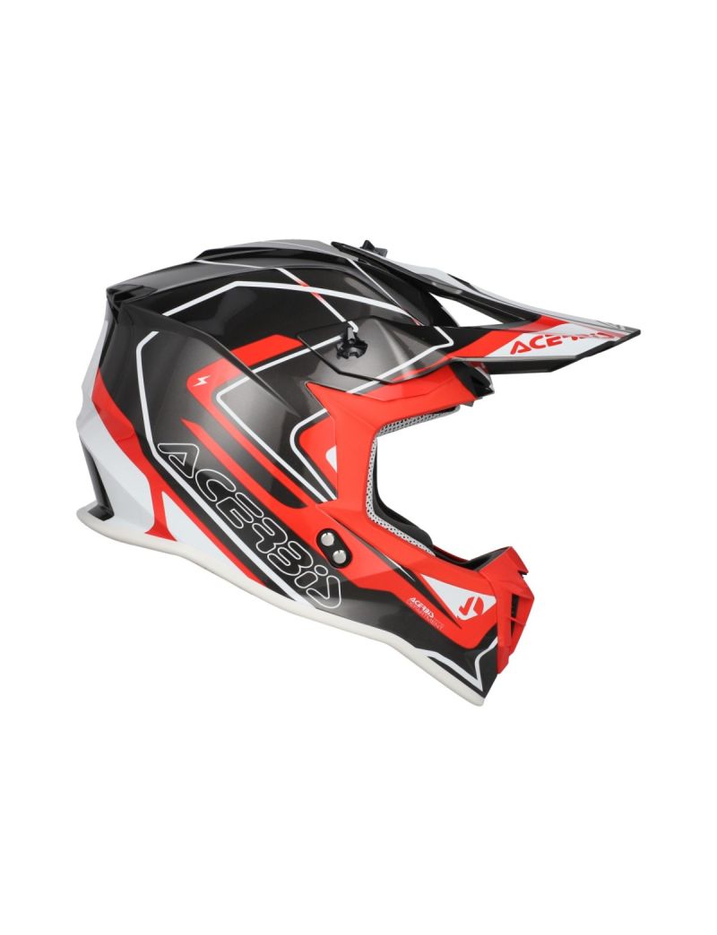 ACERBIS MX HELMET LINEAR 22-06 GRAPHICS - RED/GREY