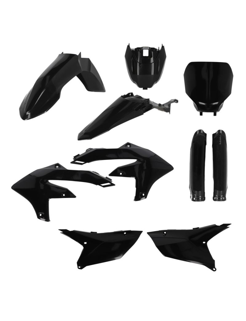 ACERBIS FULL PLASTIC KIT YAMAHA YZF450 23/25 + YZF250 24/26 - BLACK