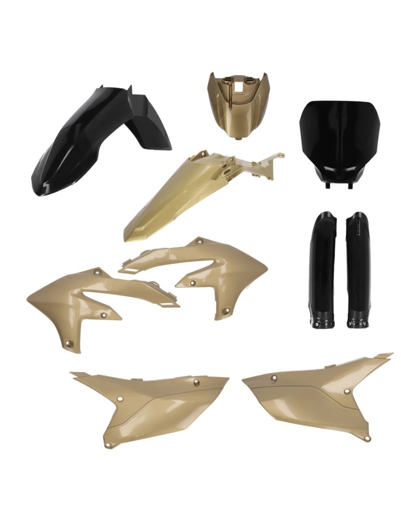 ACERBIS FULL PLASTIC KIT YAMAHA YZF450 23/25 + YZF250 24/26 - BLACK/GOLD