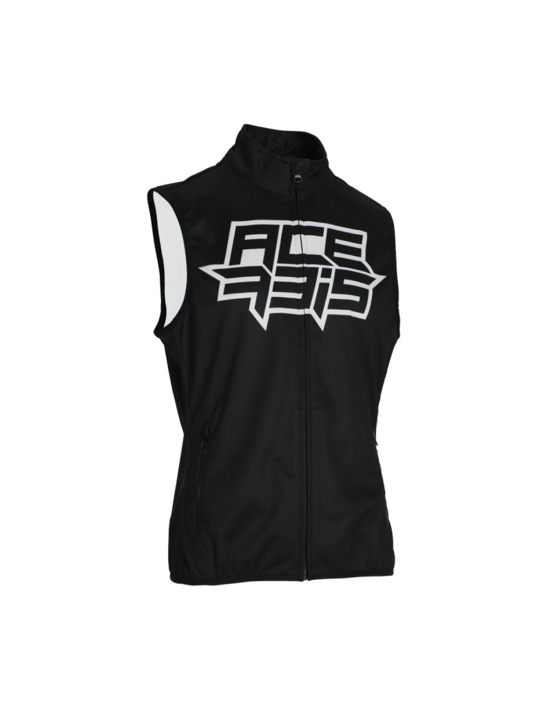 ACERBIS LINEAR SOFTSHELL VEST - BLACK/WHITE