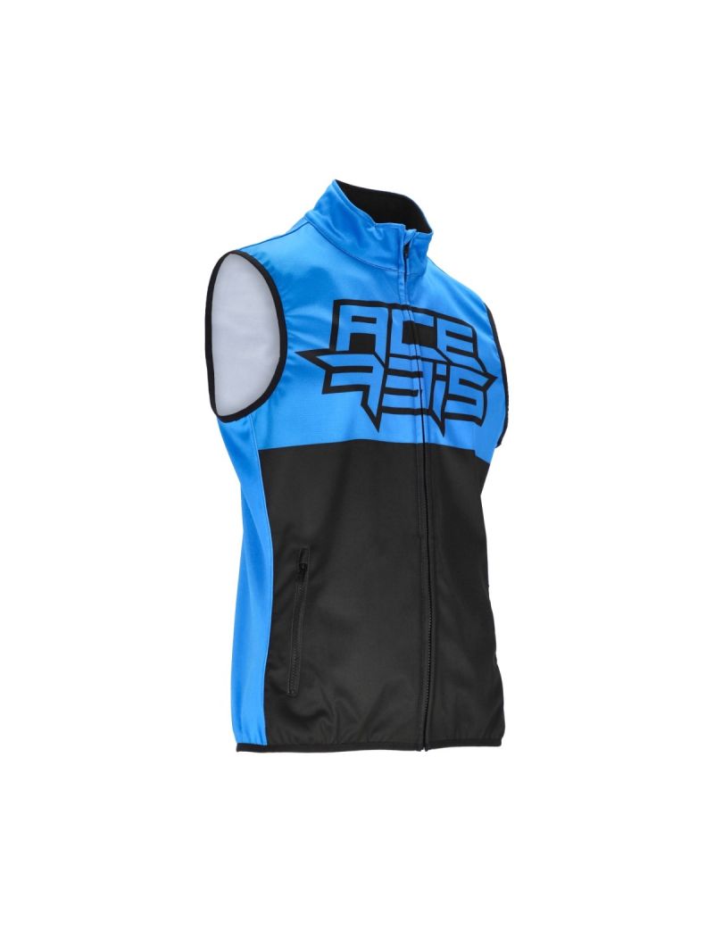 ACERBIS LINEAR SOFTSHELL VEST - BLACK/BLUE