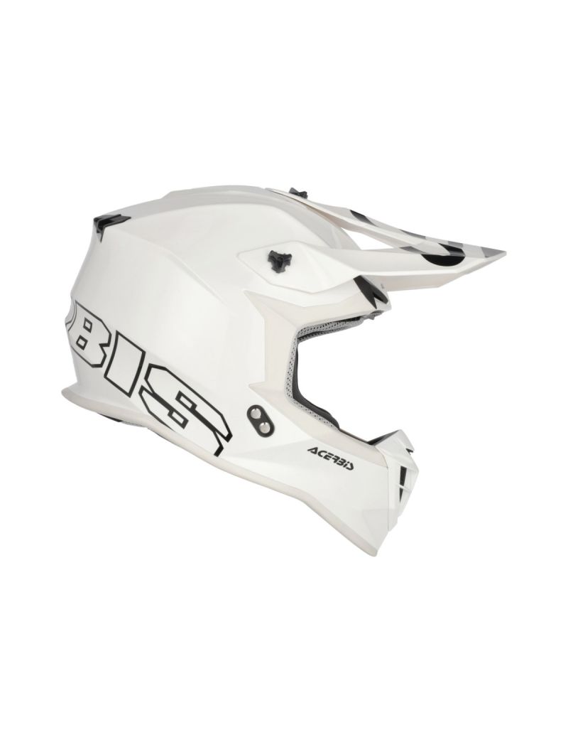 ACERBIS MX HELMET LINEAR SOLID COLOR 22-06 - WHITE