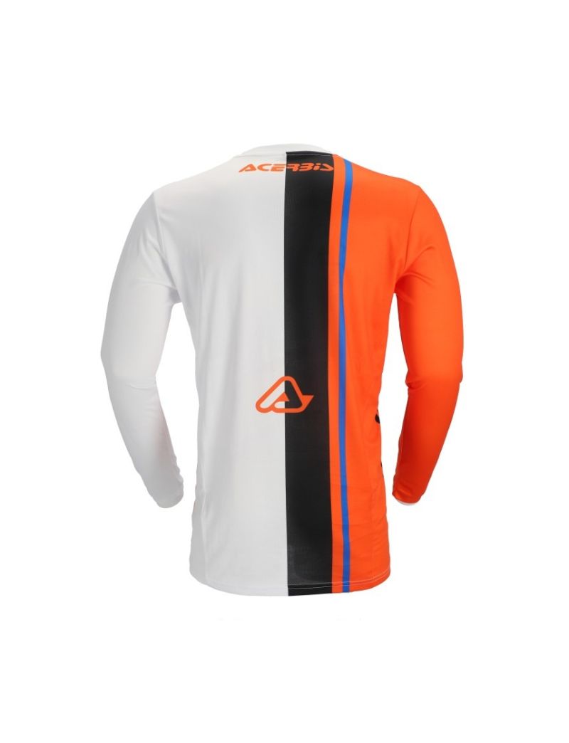 ACERBIS: MX GEAR - JERSEYS - JERSEY MX J TRACK CONNECTION - ORANGE/WHITE