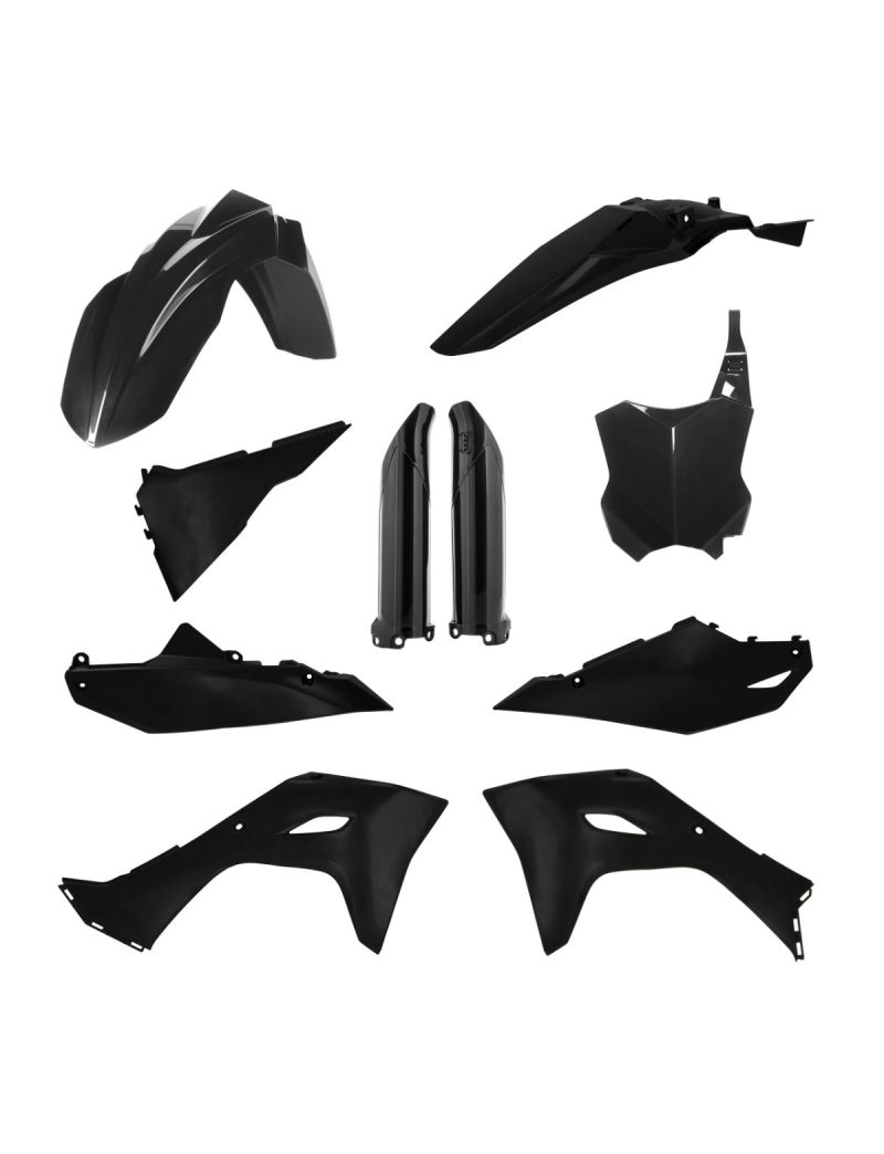 ACERBIS FULL PLASTIC KIT KAWASAKI KX 450 24/26 + KX 250 25/26 - BLACK