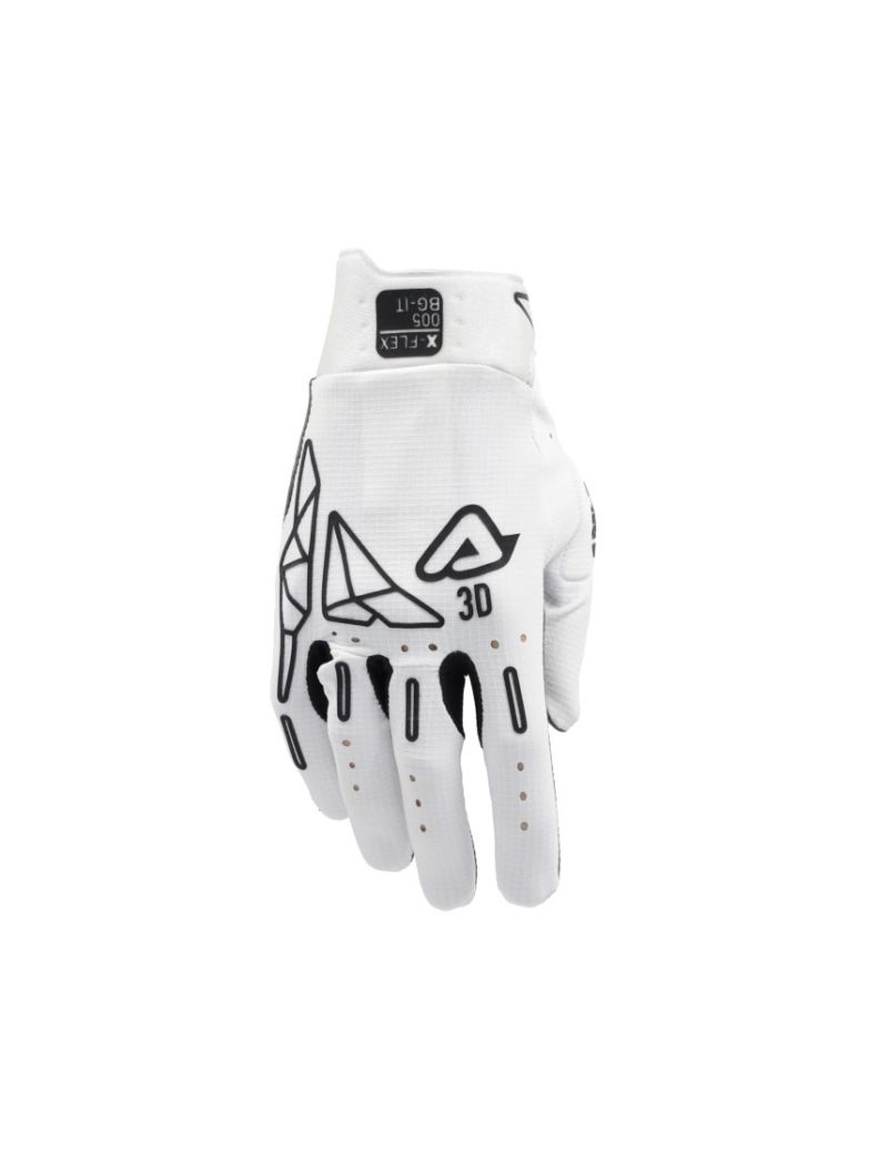 ACERBIS: MX GEAR - GLOVES - GLOVES MX X-FLEX ANAHEIM - WHITE