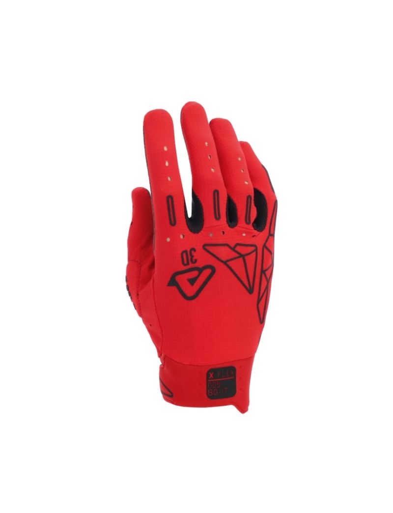 ACERBIS: MX GEAR - GLOVES - GLOVES MX X-FLEX ANAHEIM - RED