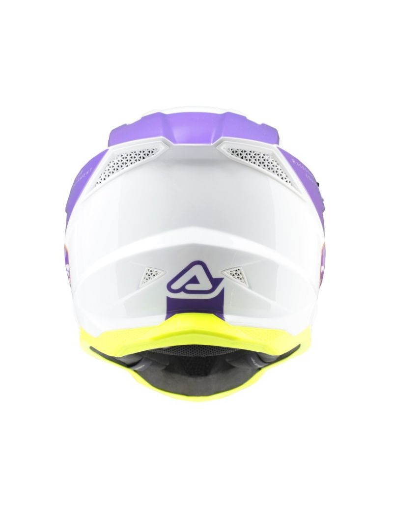 ACERBIS MX HELMET T711 FIBER 22-06 - WHITE/PURPLE
