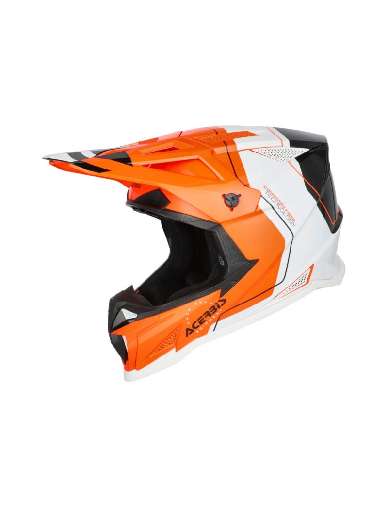 ACERBIS MX HELMET T711 FIBER 22-06 - ORANGE/BLACK