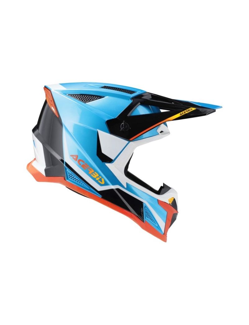 ACERBIS MX HELMET T711 FIBER 22-06 - LIGHT BLUE/WHITE