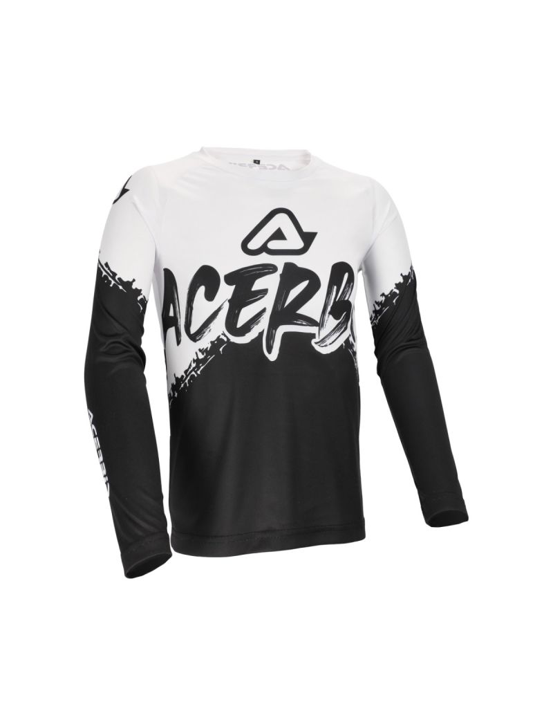 ACERBIS JERSEY MX LINEAR KID - BLACK/WHITE