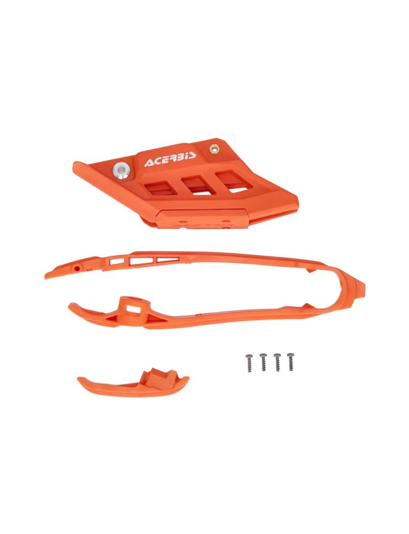 ACERBIS CHAIN GUIDE + SLIDER KTM SX/SX-F/EXC/EXC-F + HUSQVARNA TC/FC/TE/TE + GASGAS EC/MC 25/26 - ORANGE