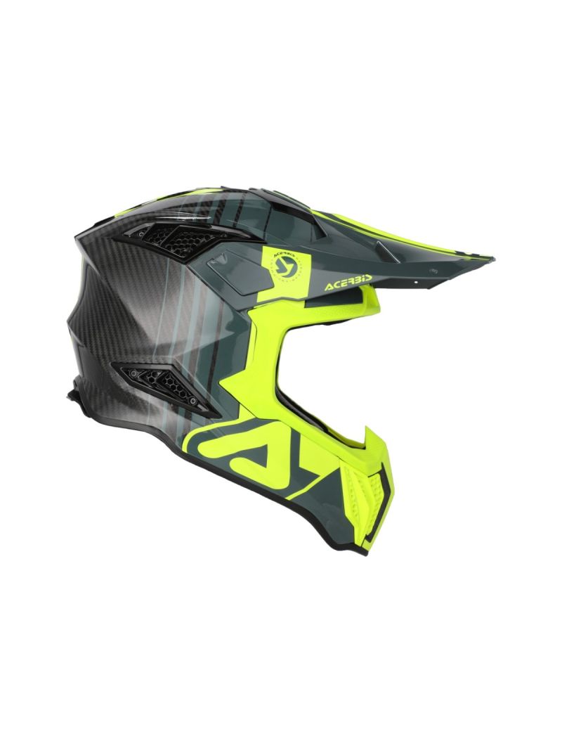 ACERBIS MX HELMET CARBON AIRSTRIKE - C - BLACK/YELLOW
