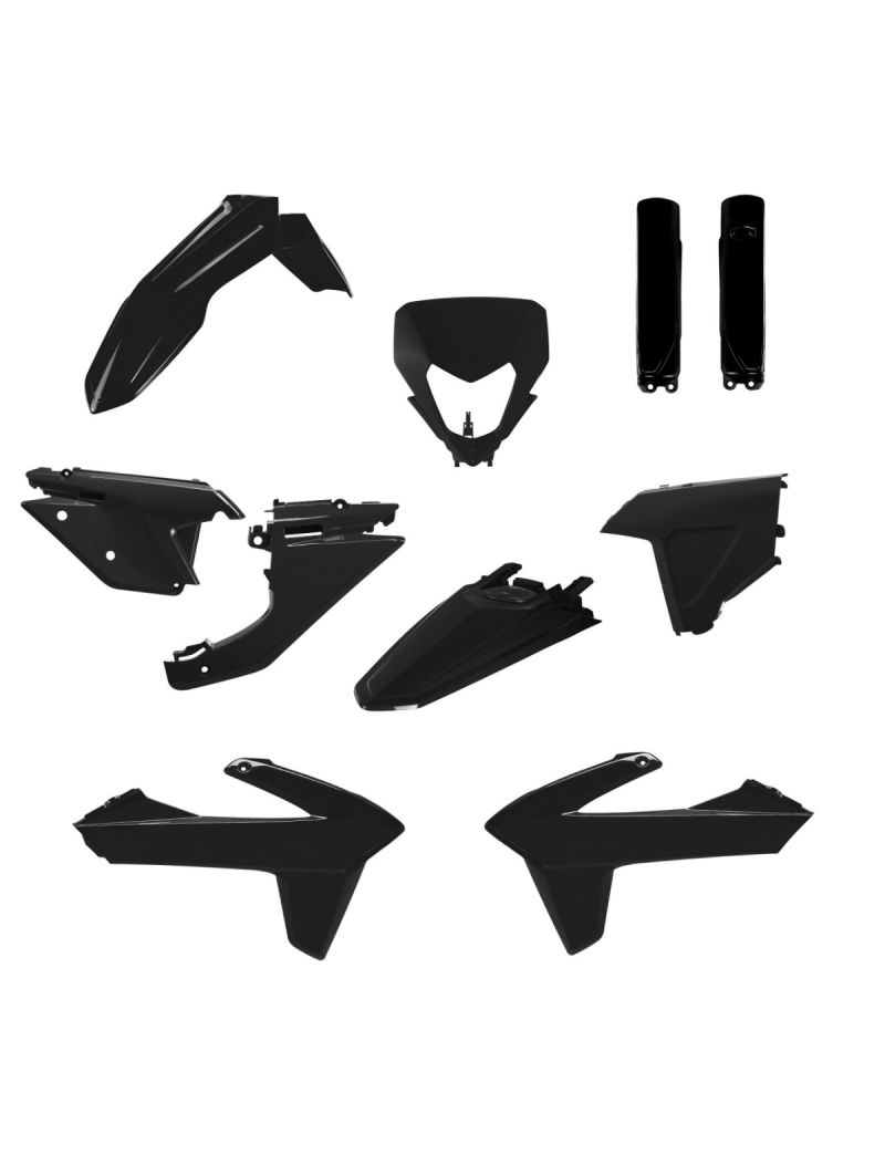 ACERBIS FULL PLASTIC KIT SHERCO SE/SEF 24/26 - BLACK
