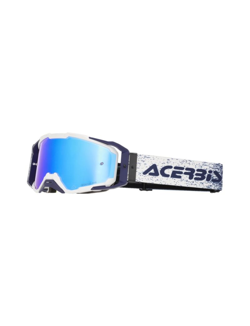ACERBIS MX GOGGLE VITRION MIRROR - WHITE/BLUE