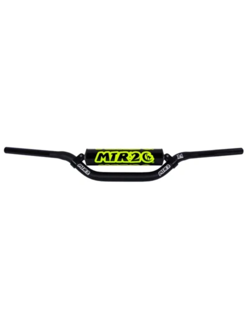 MTR-2 HANDLEBAR 2.1 SERIES PROFESSIONAL ALU 7075 T6 28.6mm BLACK (998) "BAR PAD "BLACK/YELLOW NEON" - BLACK