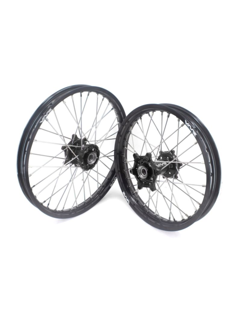 COMPLETE WHEELSET SUZUKI RMZ 21'-19' - BLACK/BLACK