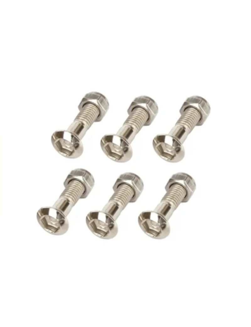 MTR-2 BOLT KIT SPROCKET REAR BOLT AND NUT CHROME M8 x 30mm (6 pcs) Universal MOTOCROSS BIKES